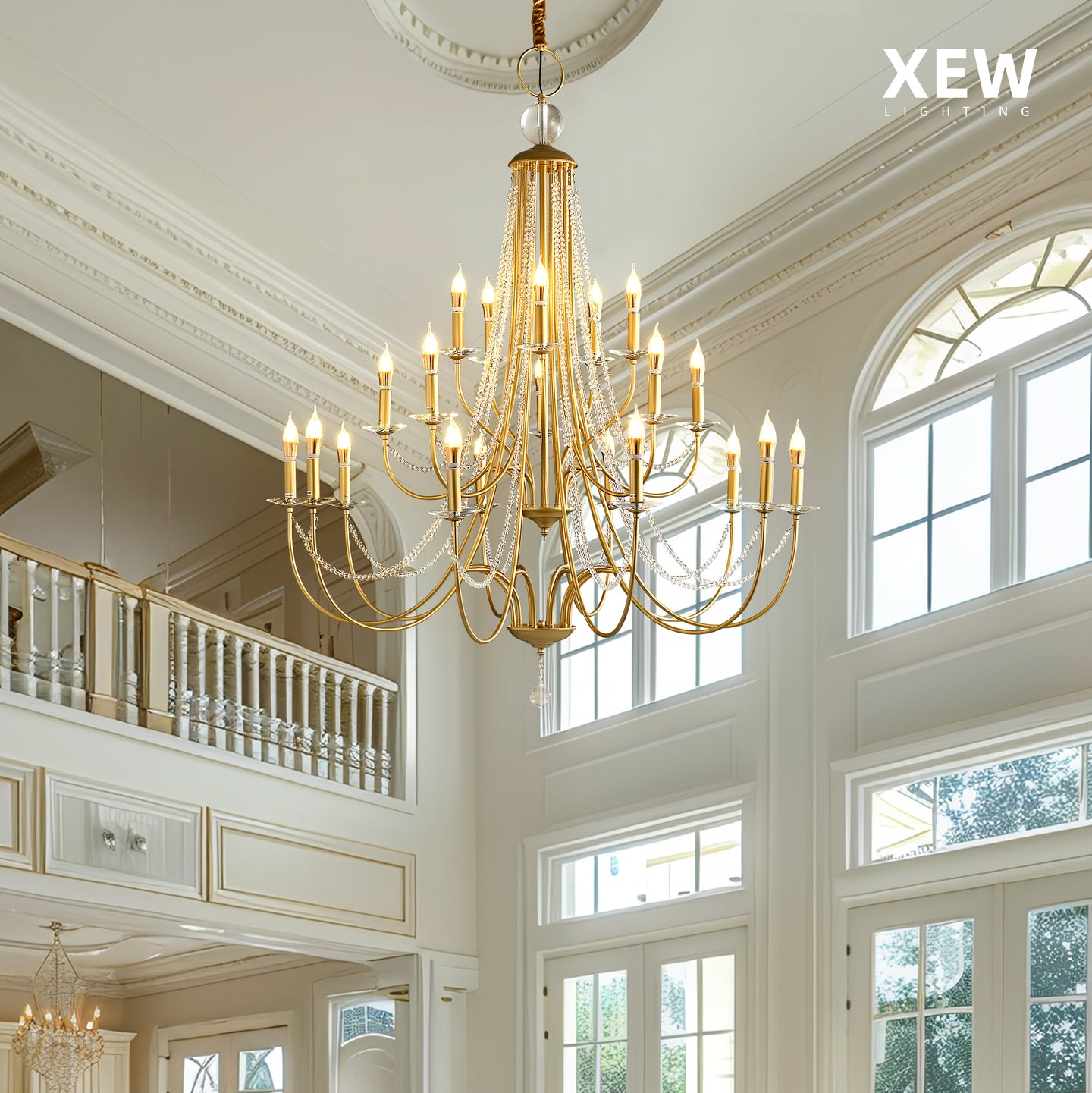 @Pure Line Crystal Chandelier